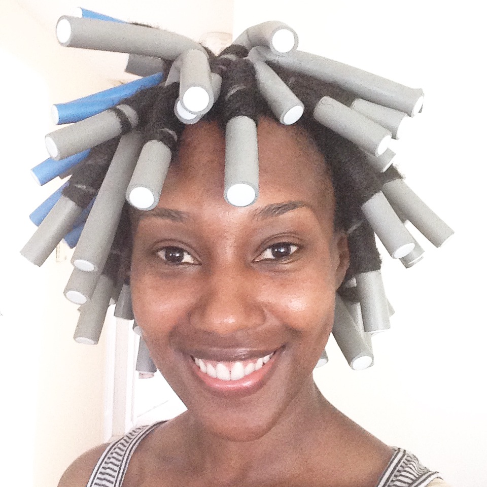 Flexi Rod Set on Natural Hair | Weather Anchor Mama