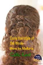 Curly Hairstyle of the Week: How to Make a Celtic Knot