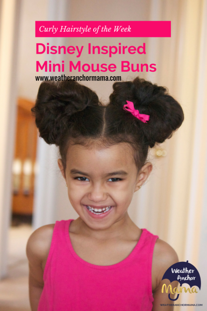 Curly Hairstyle of the Week: Disney Inspired Mini Mouse Buns | Weather ...