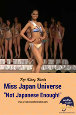 Biracial Miss Japan Universe Slammed for Not Looking Japanese Enough