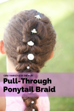Curly Hairstyle of the Week: Pull-Through Ponytail Braid