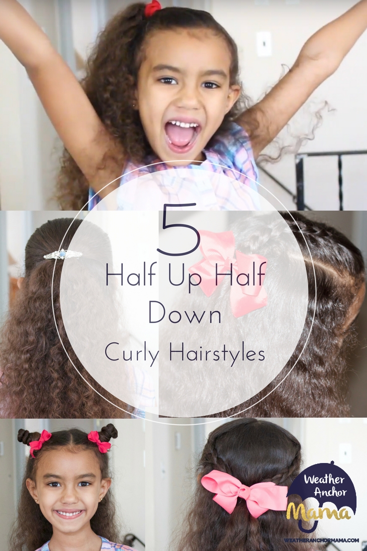 5 Easy Half Up Half Down Curly Hairstyles | Weather Anchor ...